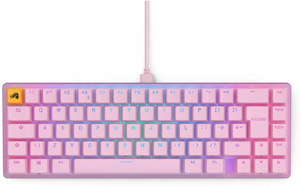 Клавиатура Геймърска Glorious GMMK 2 Pink Compact- Fox Switches UK-Layout, Розована ниска цена с бърза доставка - BestPC.BG