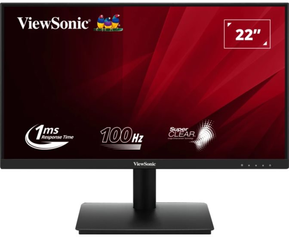 Монитор Геймърски VIEWSONIC VA220-H 22" LED FullHD 1920x1080 16:9, 250 cd/m², HDMI, VGA, 100 Hzна ниска цена с бърза доставка - BestPC.BG