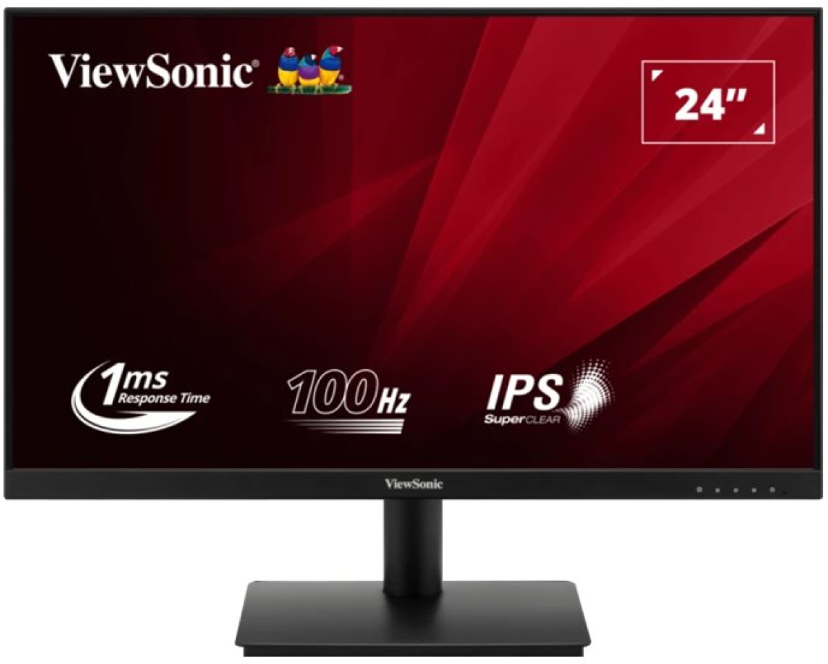 Монитор VIEWSONIC VA240-H, 24inch, IPS, 1920x1080, 16:9, HDMI, VGA, Черенна ниска цена с бърза доставка - BestPC.BG