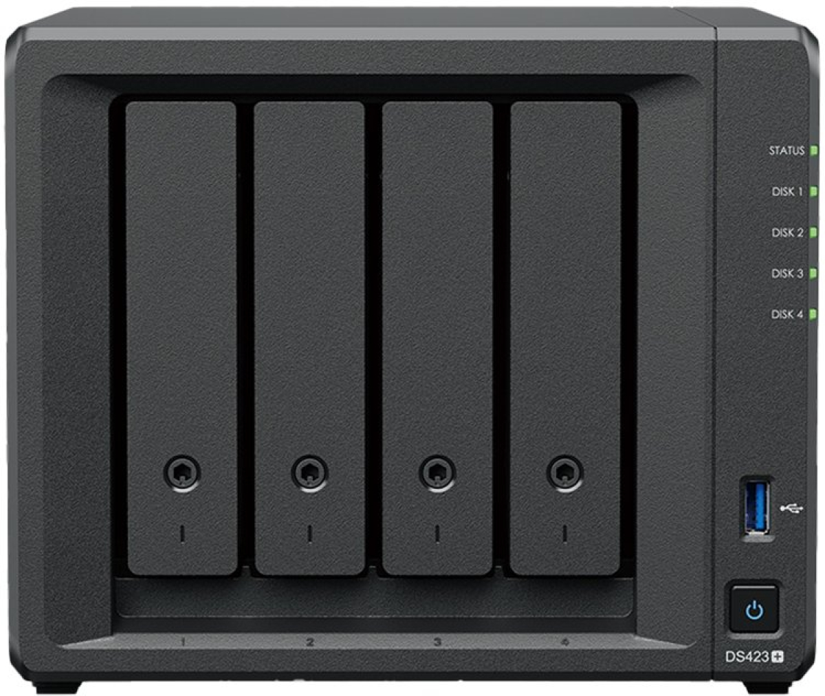 Мрежов сторидж (NAS/SAN) Synology DS423+, Tower, 4-Bays 3.5\'\' SATA HDD-SSD, 2 x M.2 2280 NVMe SSDна ниска цена с бърза доставка - BestPC.BG