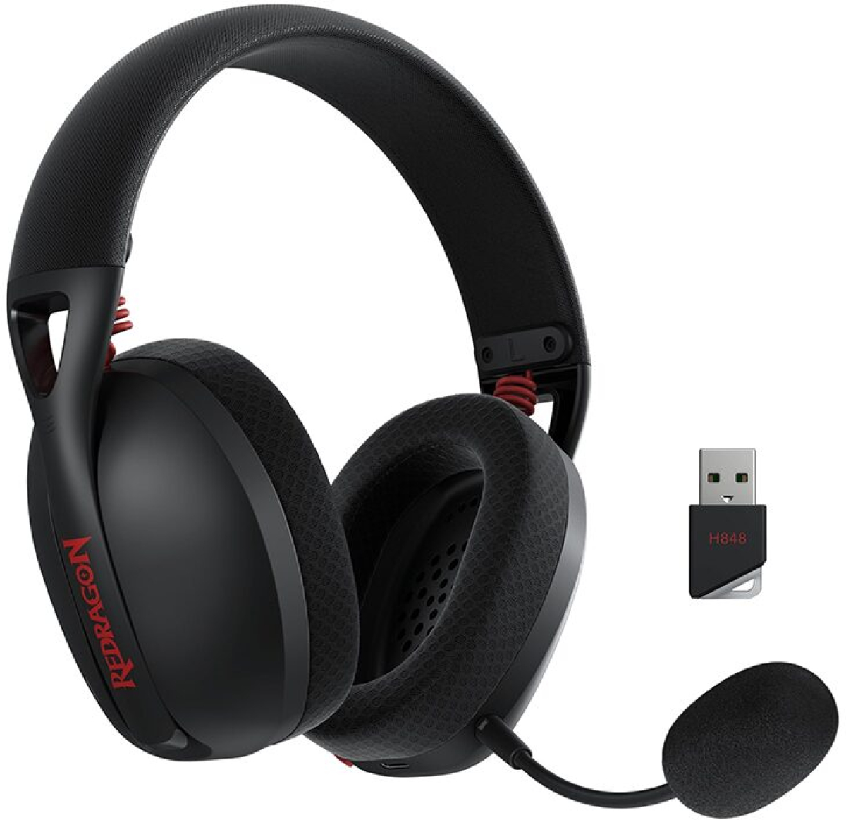 Геймърски слушалки Redragon IRE Pro H848 кабелни и безжични - чернина ниска цена с бърза доставка - BestPC.BG