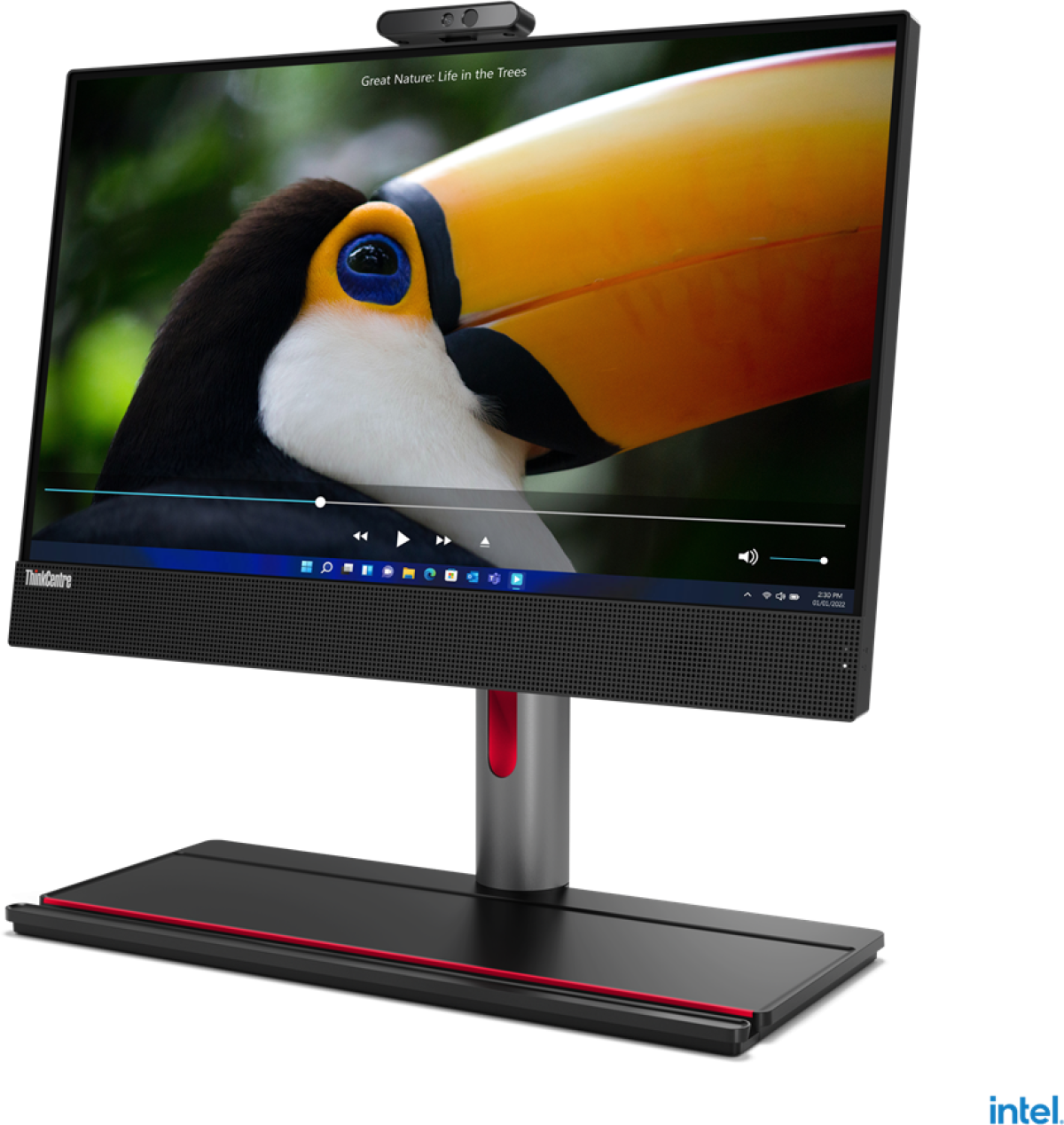 Компютър All-In-One LENOVO ThinkCentre AIO M70a G3, Intel Core i3-12100, 8GB, 256GB SSD NVMe, 21,5" FHD, Черенна ниска цена с бърза доставка - BestPC.BG