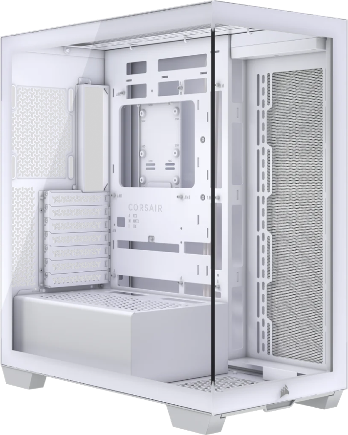 Кутия Corsair 3500X Tempered Glass Mid-Tower, Whiteна ниска цена с бърза доставка - BestPC.BG