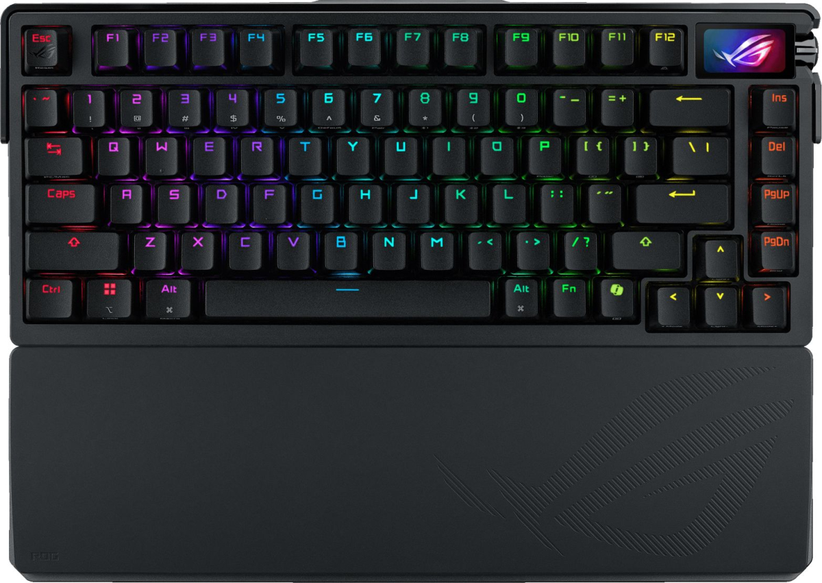 Клавиатура ASUS ROG Azoth Extreme, Безжична, Подсветка, RGB, ROG NX Snow, Механична, Чернана ниска цена с бърза доставка - BestPC.BG