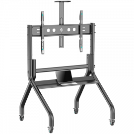 Стойка за телевизор ONKRON Mobile TV stand with bracket 60"-120" Screens up to 150 kg, Blackна ниска цена с бърза доставка - BestPC.BG
