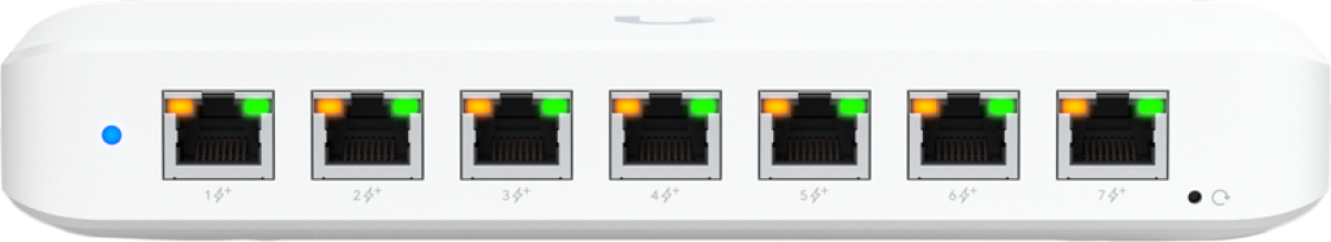 Комутатор/Суич Ubiquiti USW-Ultra-210W-EU компактен, Layer 2, 8-портов GbE PoE превключвателна ниска цена с бърза доставка - BestPC.BG