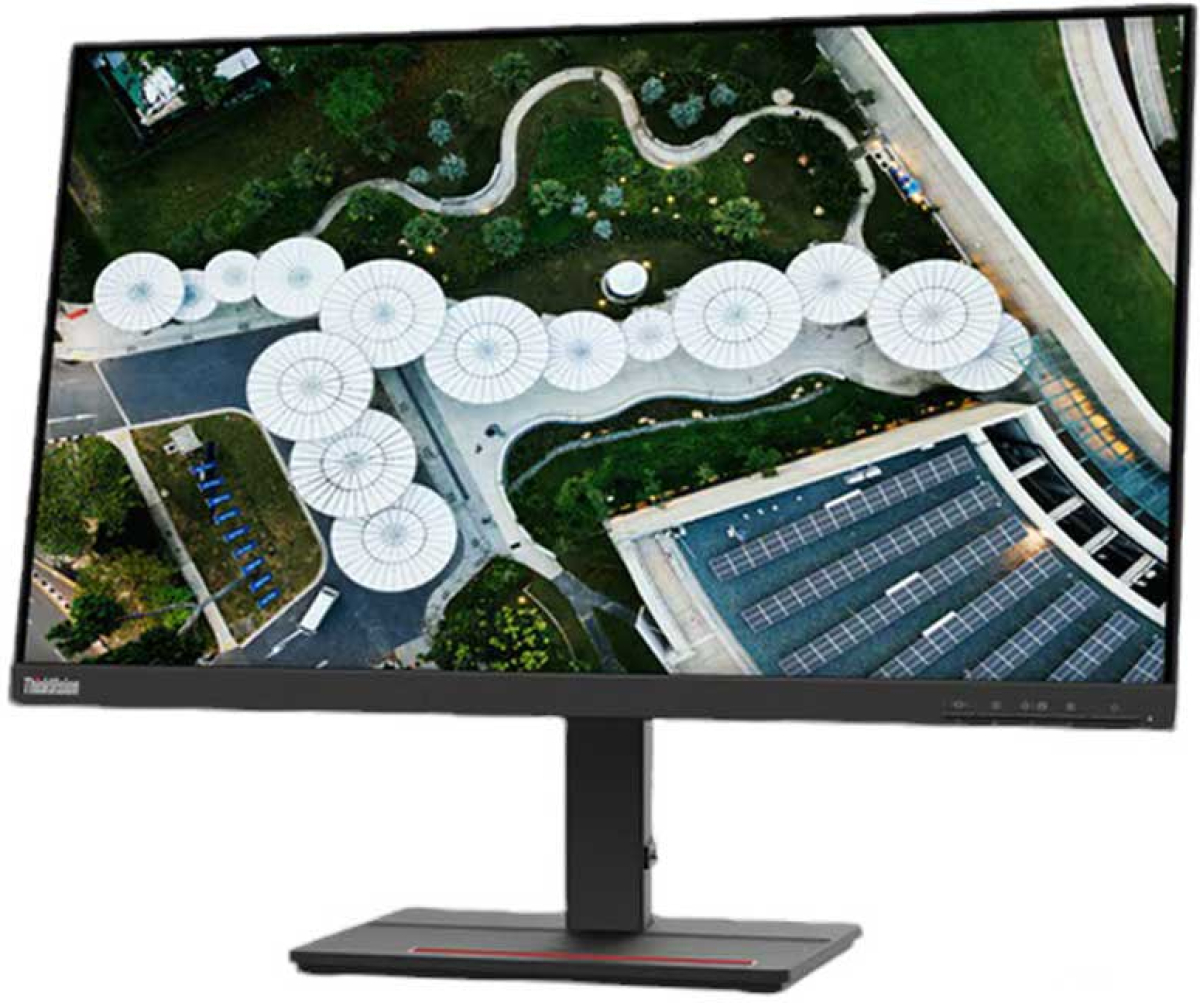 Монитор Lenovo ThinkVision S24e-20, 23.8'', FullHD, 250 cd-m2, 4 ms, HDMI, VGA, черенна ниска цена с бърза доставка - BestPC.BG