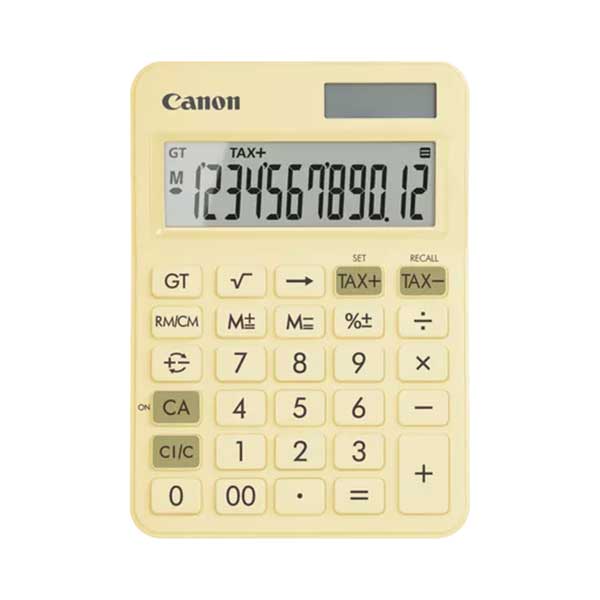 Canon Настолен калкулатор LS-125KB, 12-разряден, жълтна ниска цена с бърза доставка - BestPC.BG