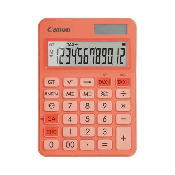 Canon Настолен калкулатор LS-125KB, 12-разряден, оранжевна ниска цена с бърза доставка - BestPC.BG