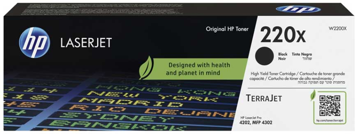 HP Тонер 220X, W2200X, LJ PRO 4202-4302, 7500 страници-5%, Blackна ниска цена с бърза доставка - BestPC.BG