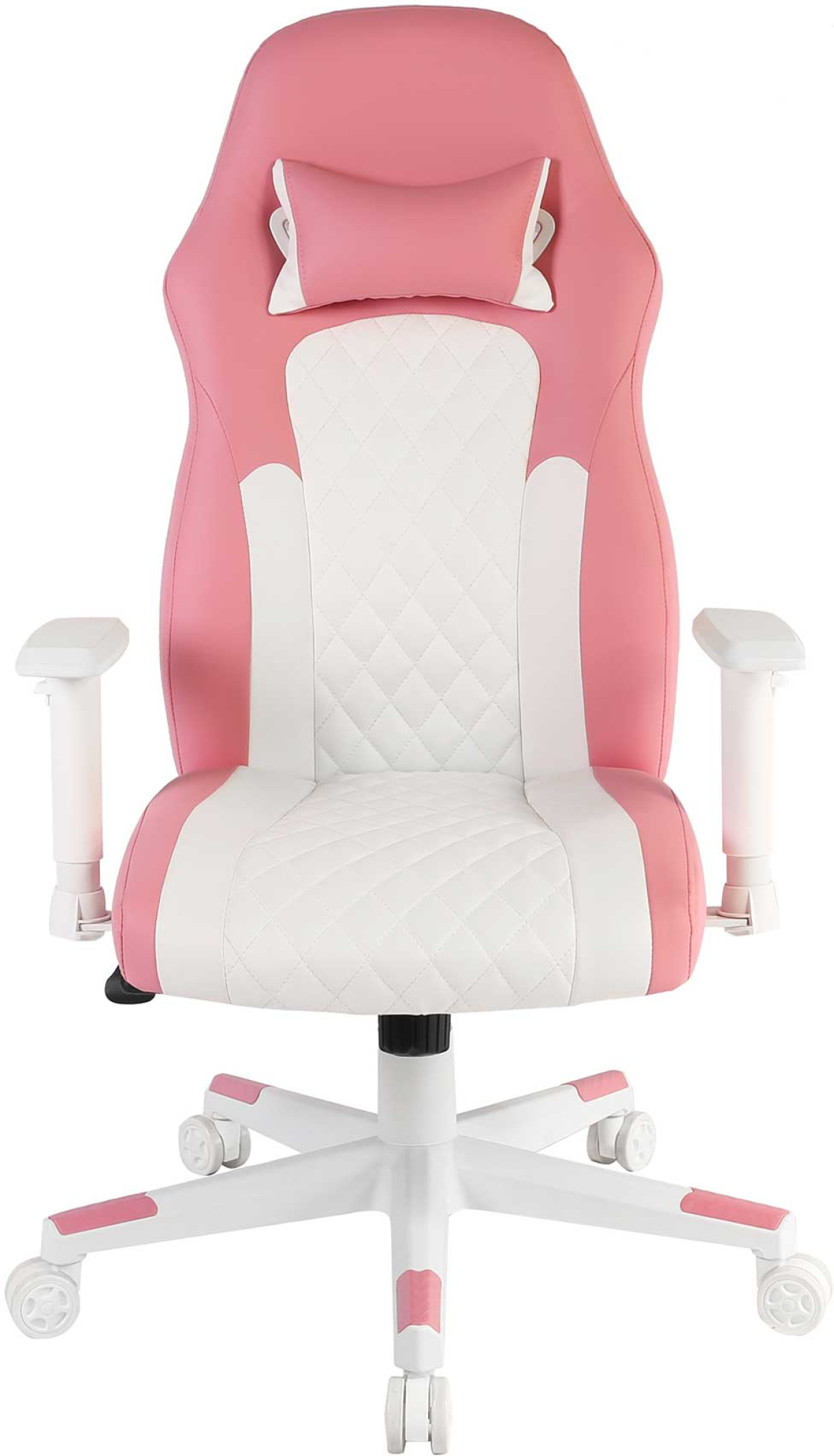 Геймърски стол RFG Amaze, екокожа, полиамидна основа, до 130 kg, розово-бялна ниска цена с бърза доставка - BestPC.BG