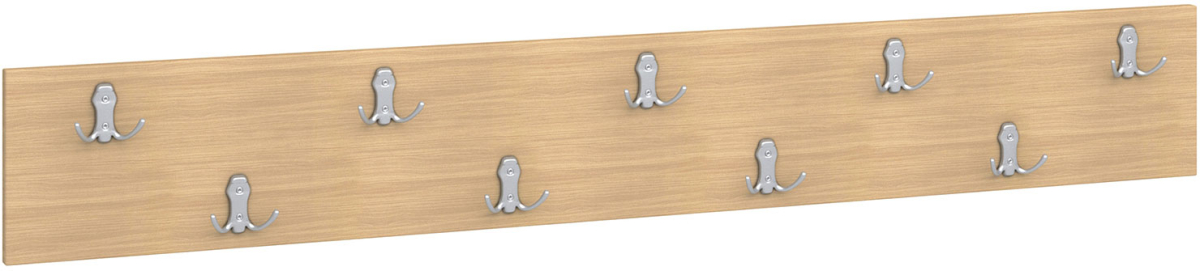 Закачалка, стенна, 9 двойни куки, ПДЧ, 140 х 20 cmна ниска цена с бърза доставка - BestPC.BG