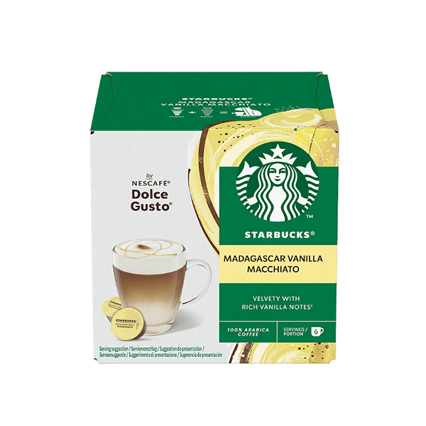 Nescafé Dolce Gusto Кафе капсула Starbucks, Vanilla Macchiato, 12 брояна ниска цена с бърза доставка - BestPC.BG
