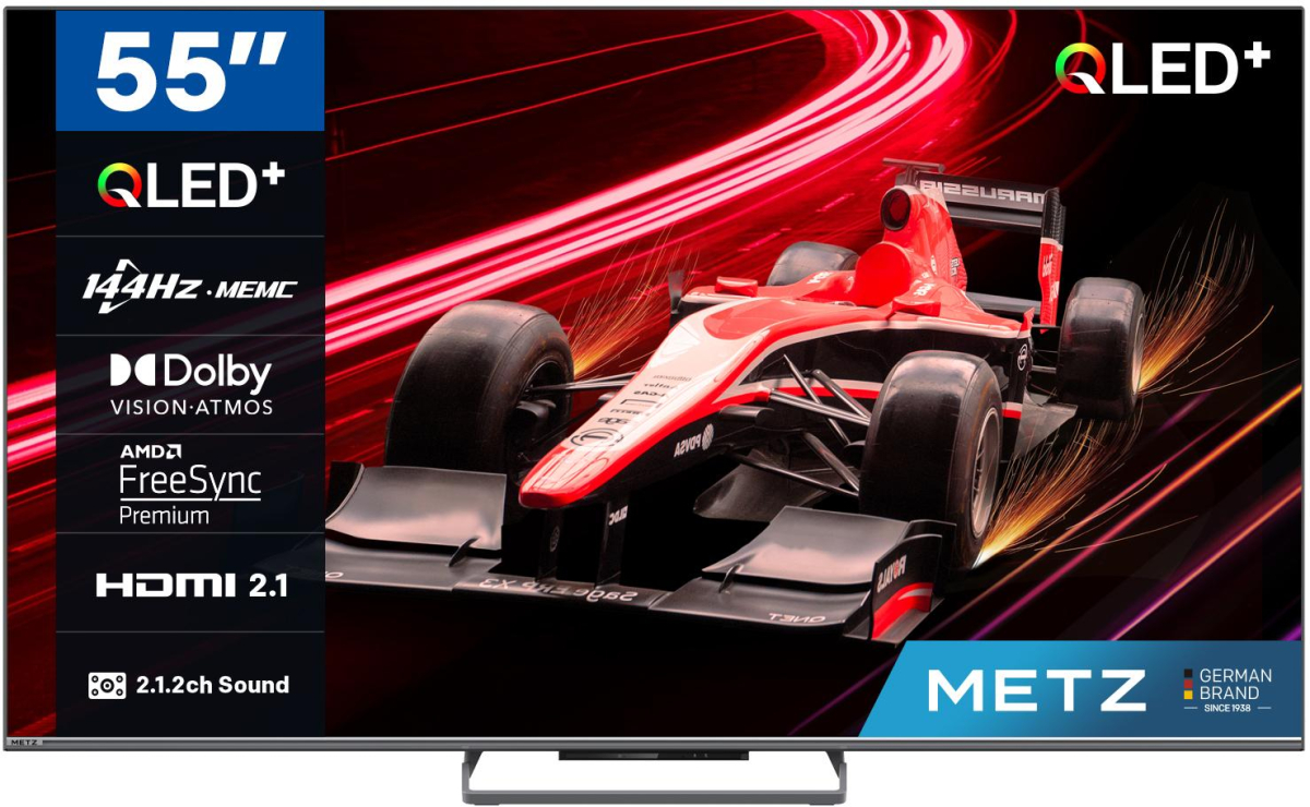 Телевизор METZ 55MQE8000Z, 55(139 см), QLED UHD Google TV, Dolby Vision, Dolby Audioна ниска цена с бърза доставка - BestPC.BG