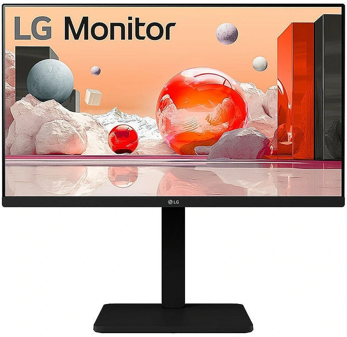 Монитор LG 27BA550-B, 27" FHD, 100 Hz, 250 cd/m2,Maтов, LED, IPS, HDMI, VGA, USB, DP, 2x 2W, Черенна ниска цена с бърза доставка - BestPC.BG