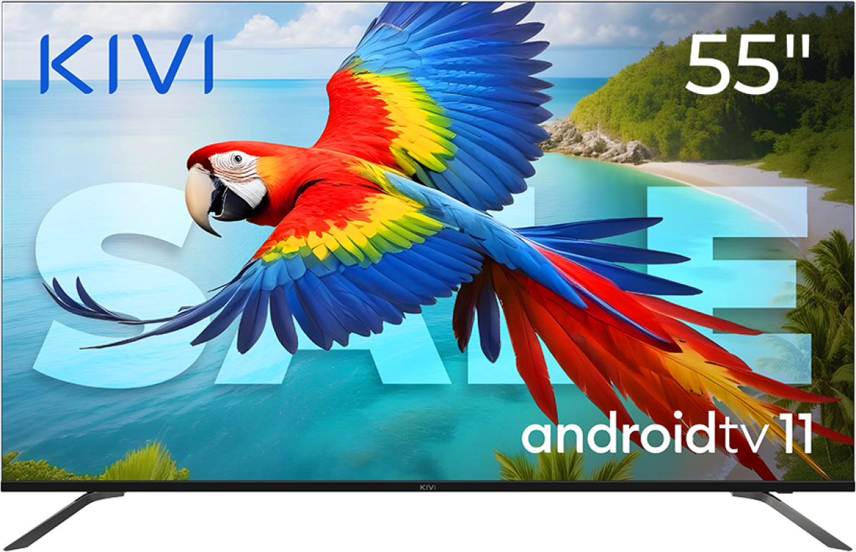 Телевизор 55", UHD, Android TV 11, Black, 60 Hz, AV1, Sound 2x12W, 82 kWh-1000h, Energy G, WiFi5G, BT5.1на ниска цена с бърза доставка - BestPC.BG