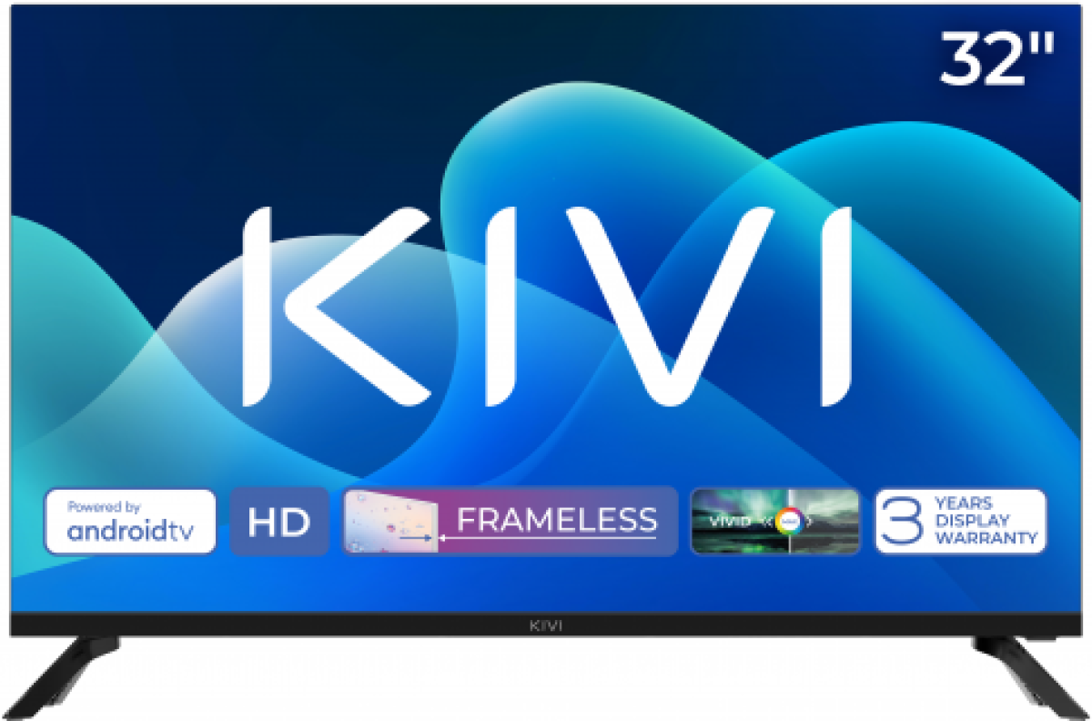 Телевизор KIVI 32H730QB 32”, 1366 x 768 HD, DLED Smart TV, DVB-T2/C, Wi-Fi, LAN, Bluetooth, 2x HDMI, 2x USBна ниска цена с бърза доставка - BestPC.BG