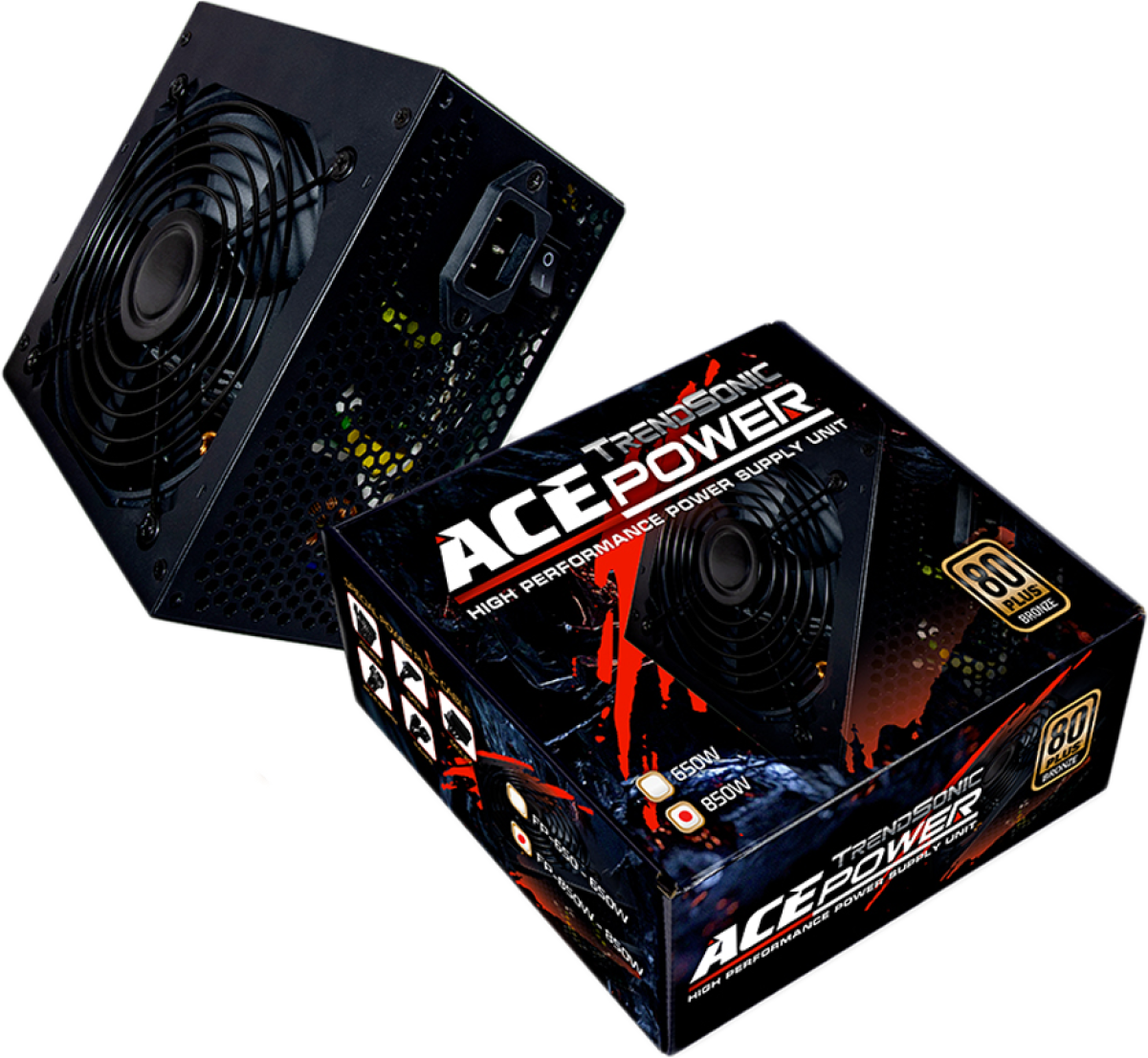 Захранване FP-850W, 850W, 80 PLUS Bronze, Active PFC, 120 mm вентилатор, черенна ниска цена с бърза доставка - BestPC.BG