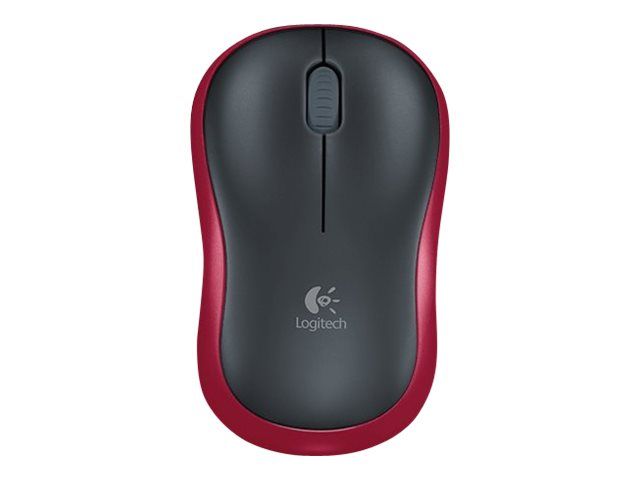 МИШКА LOGITECH M185 - Wireless - Червена/Черна - PN 910-002240на ниска цена с бърза доставка - BestPC.BG