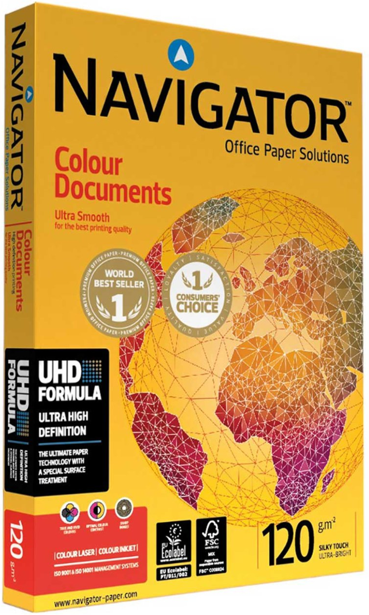 Navigator Копирна хартия Colour Documents, А4, 120 g-m2, 250 листана ниска цена с бърза доставка - BestPC.BG