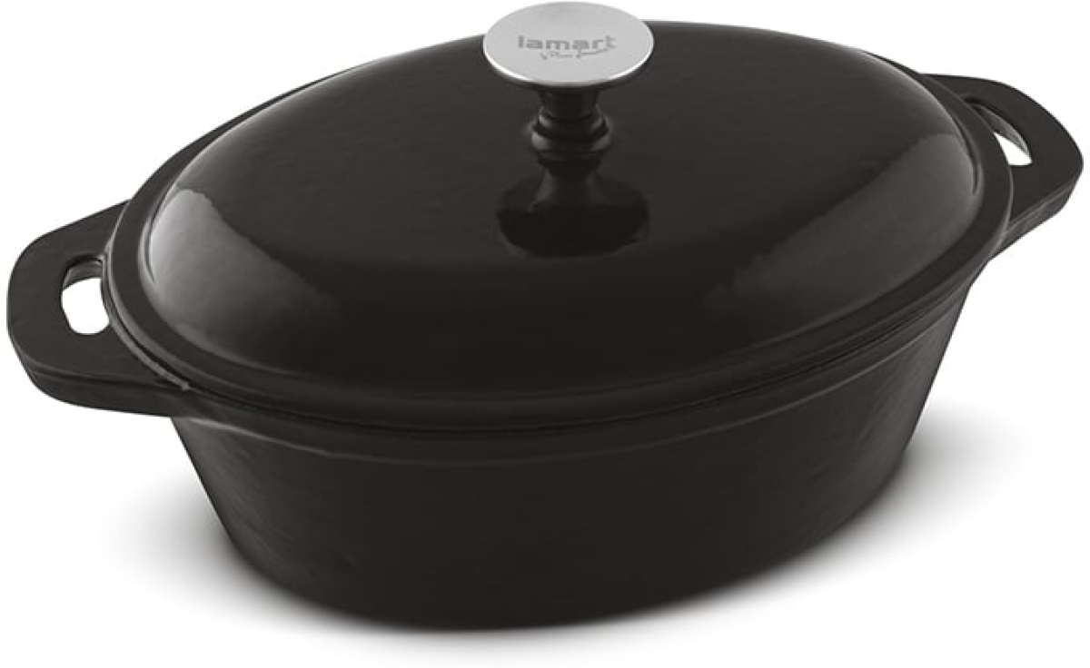 Lamart Тенджера LT1210, чугунена, 35.5 x 21.4 cm, чернана ниска цена с бърза доставка - BestPC.BG