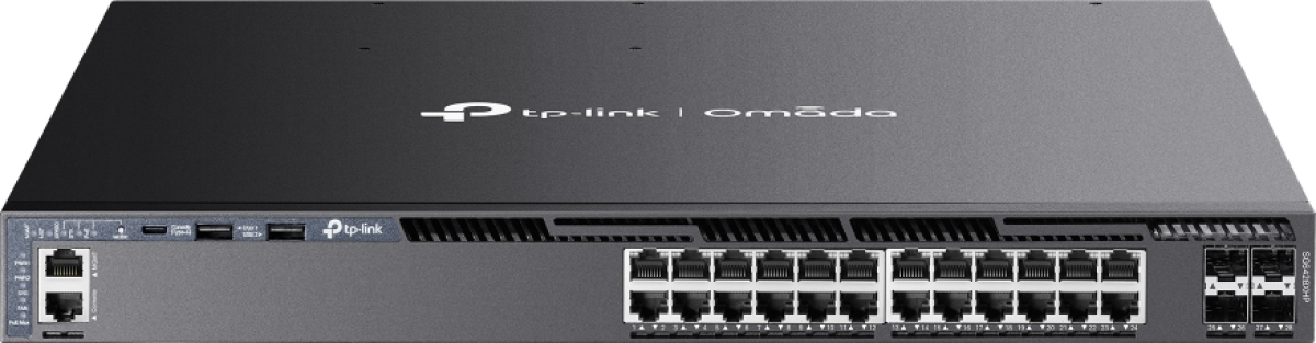 Комутатор/Суич TP-Link Omada SG6428XHP, 24× Gigabit RJ45 PoE+, 4× 10 Gbps SFP, 720 W total PoE budgetна ниска цена с бърза доставка - BestPC.BG