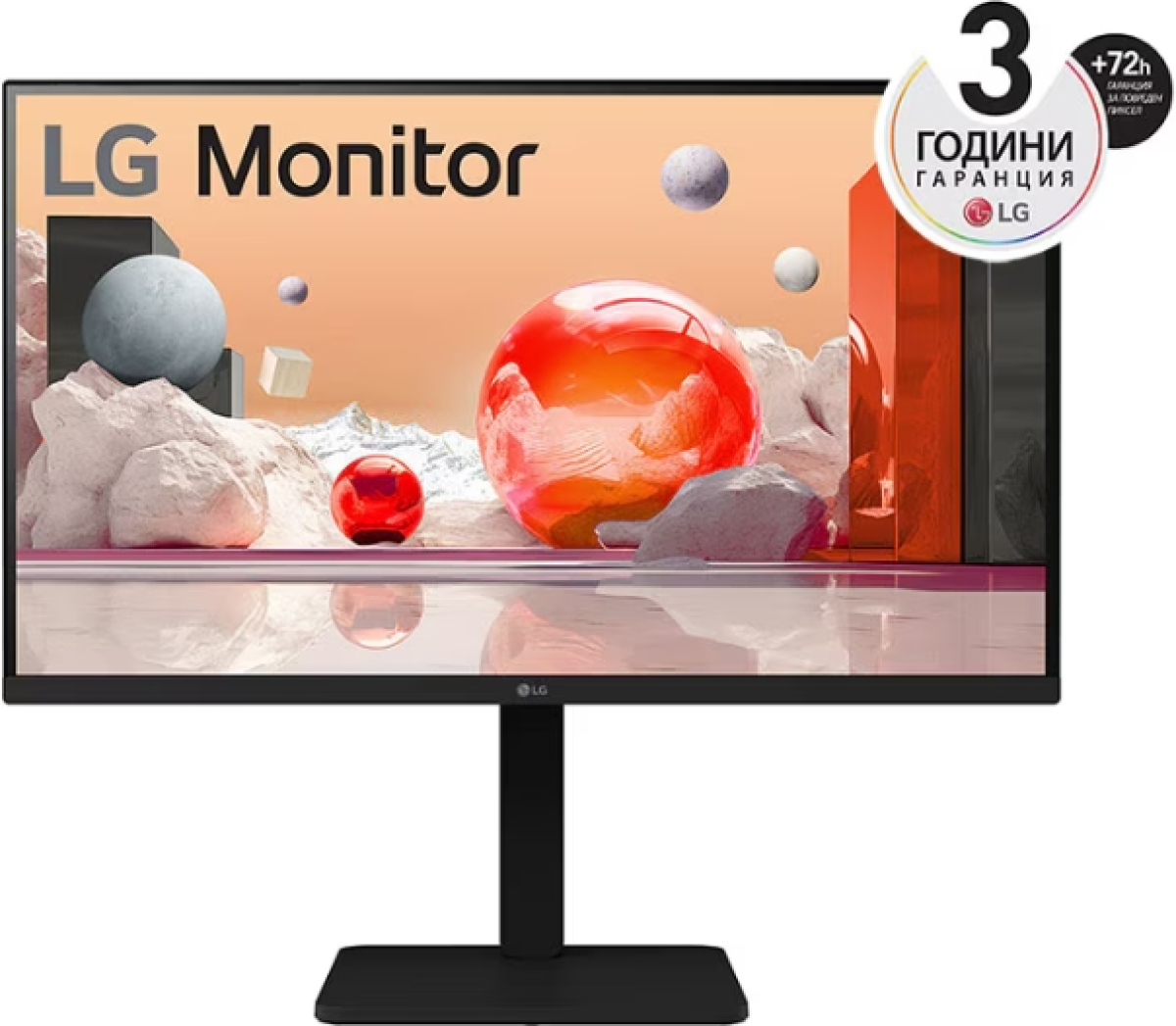 Монитор LG 27BA550-B, 27" IPS LED AG, 5ms GTG, 1300:1, 250cd/m2, Full HD 1920x1080, 100Hzна ниска цена с бърза доставка - BestPC.BG