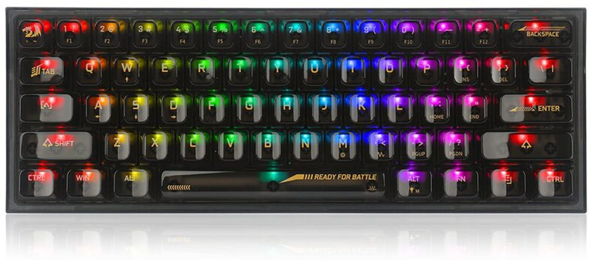 Клавиатура Геймърска RGB Redragon Fizz K617CTB-RGB с transparent switches, Механична gamingна ниска цена с бърза доставка - BestPC.BG