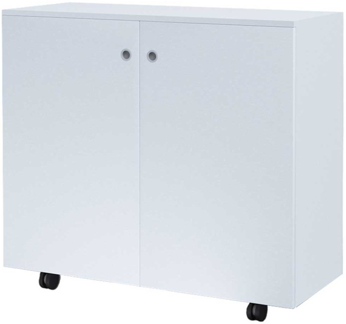 Шкаф RFG, с 2 рафта, с колелца, 1040 х 400 х 900 mm, ПДЧ, бялна ниска цена с бърза доставка - BestPC.BG