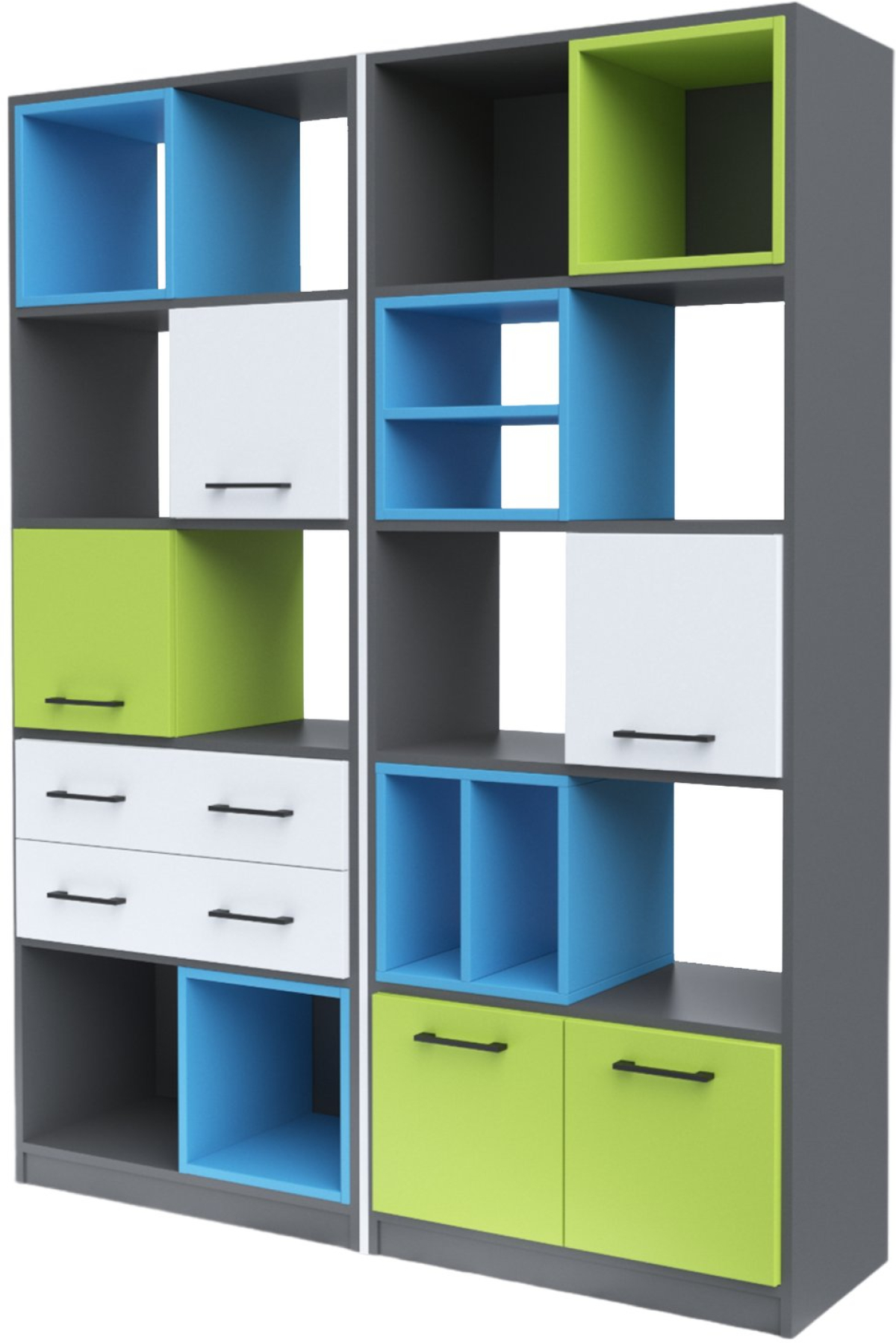 Композиция RFG Libra KY-KZ, 1532 х 400 х 1993 mm, ПДЧ 18 mmна ниска цена с бърза доставка - BestPC.BG