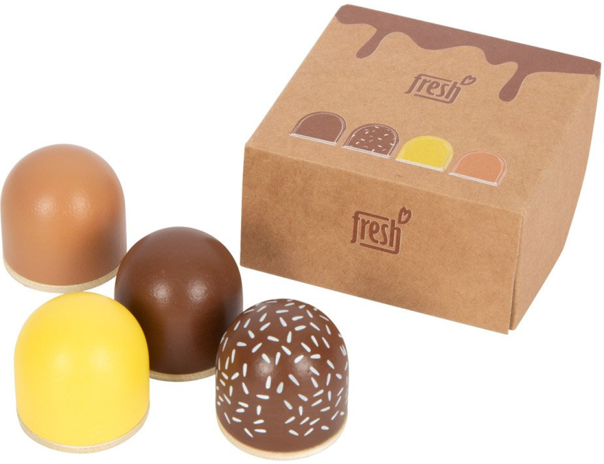 Small Foot Кутия с шоколадови маршмелоу, дървенина ниска цена с бърза доставка - BestPC.BG