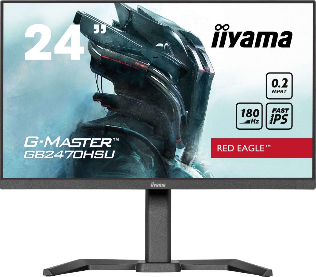 Монитор Геймърски IIYAMA GB2470HSU-B6, 23.8\'\' Gaming monitor,16:9, FHD 1920x1080, 300cd/m2, 1000:1, 80M:1, 0.2msHDMI, DisplayPortна ниска цена с бърза доставка - BestPC.BG