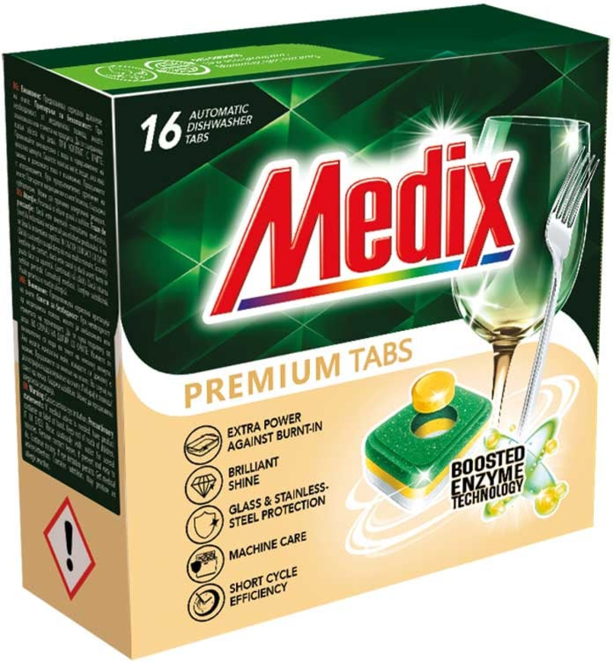 Почистващ продукт Medix Таблетки за съдомиялна Premium, 16 брояна ниска цена с бърза доставка - BestPC.BG
