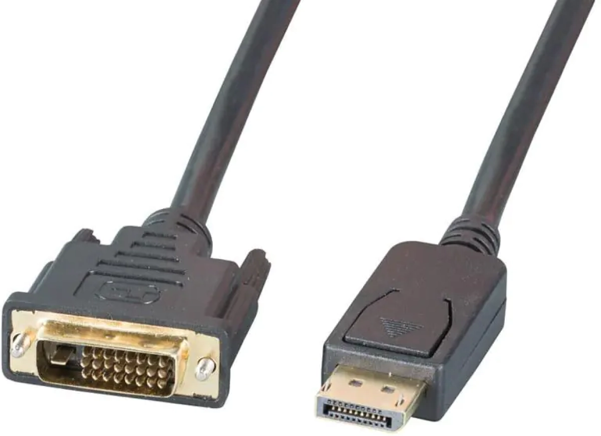 Компютърен кабел DisplayPort - DVI, DP20 plug - DVI-D (24+1) plugна ниска цена с бърза доставка - BestPC.BG