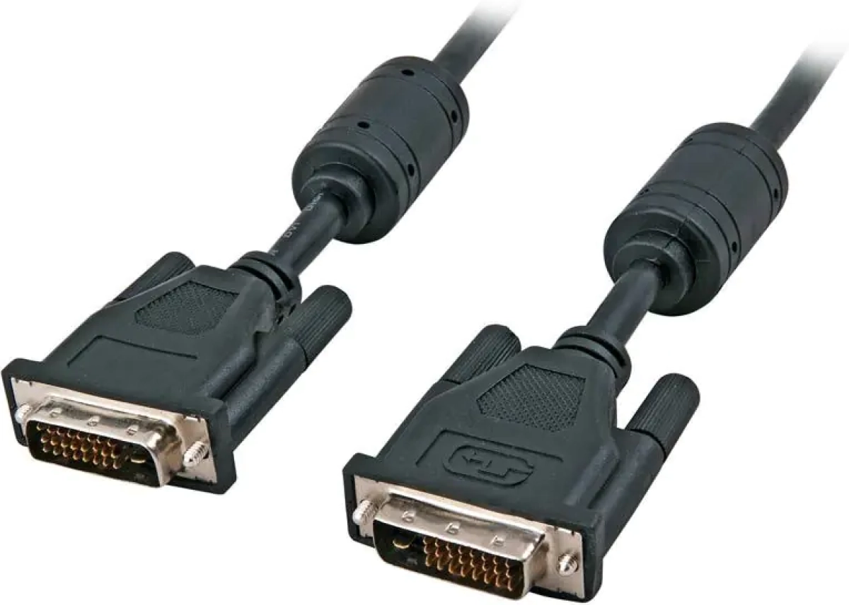 DVI кабел, dual link, DVI-D (24+1) мъжки - DVI-D (24+1) мъжкина ниска цена с бърза доставка - BestPC.BG