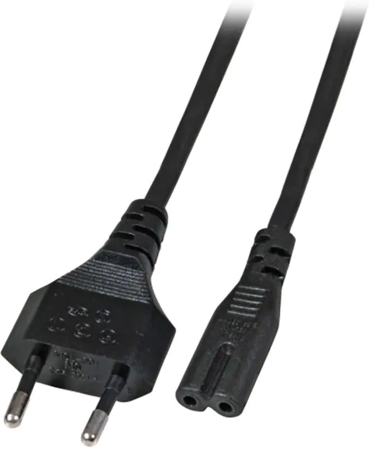 Захранващ кабел за ноутбук Euro - C7 180°, черенна ниска цена с бърза доставка - BestPC.BG