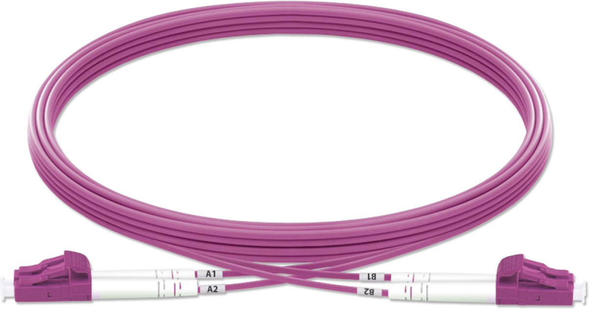 Оптична пач корда LC-LC мултимод OM4 дуплекс 3мм оптичен пач кабел — 25 метрана ниска цена с бърза доставка - BestPC.BG