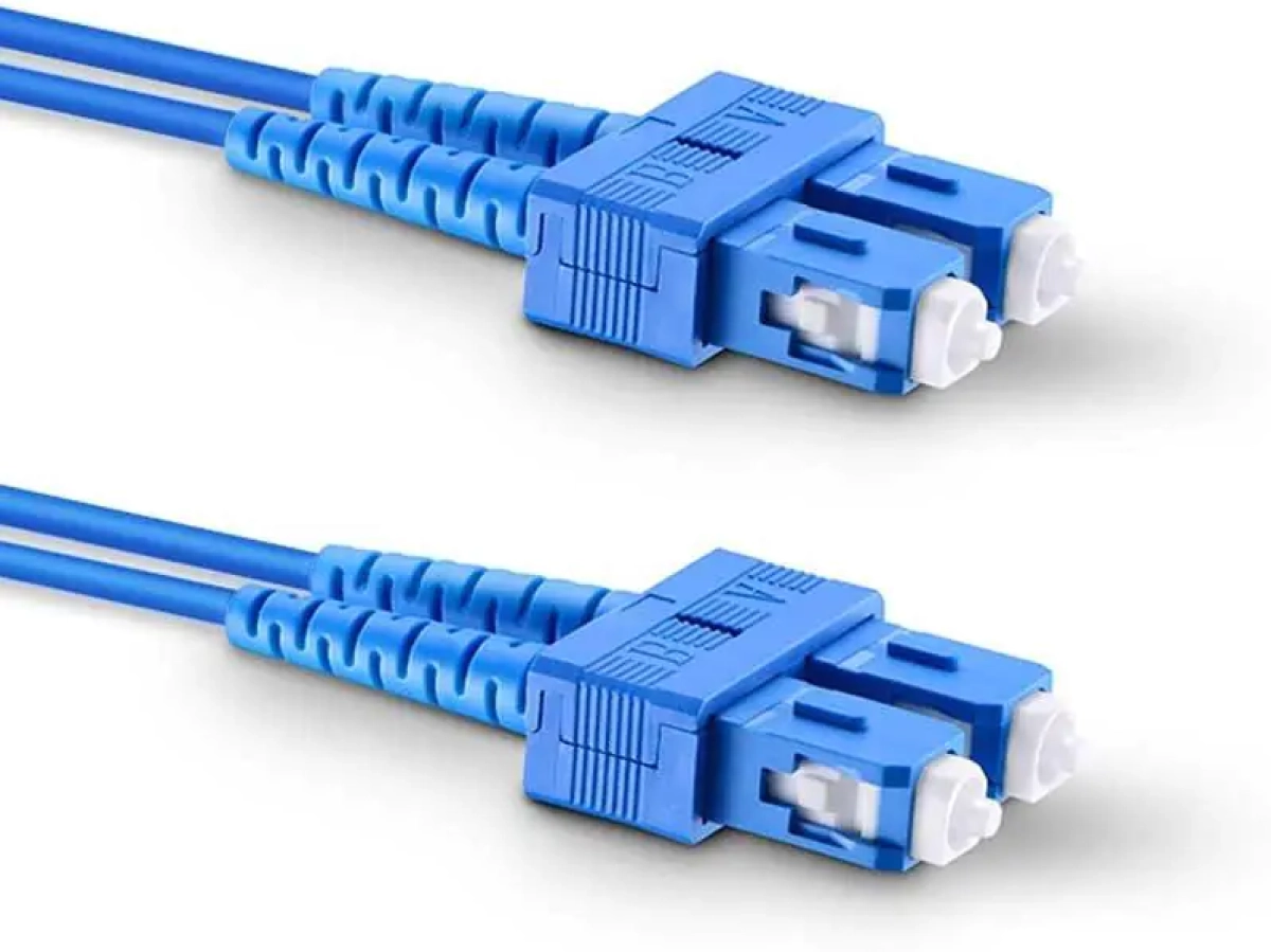 SC-UPC-SC-UPC дуплекс, сингъл мод, 3 мм армирана оптична пач корда — 15 метрана ниска цена с бърза доставка - BestPC.BG