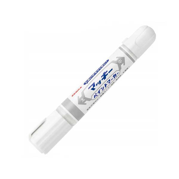 Zebra Перманентен маркер Mckie Extra Bold, двоен, 2-8 mm, бялна ниска цена с бърза доставка - BestPC.BG