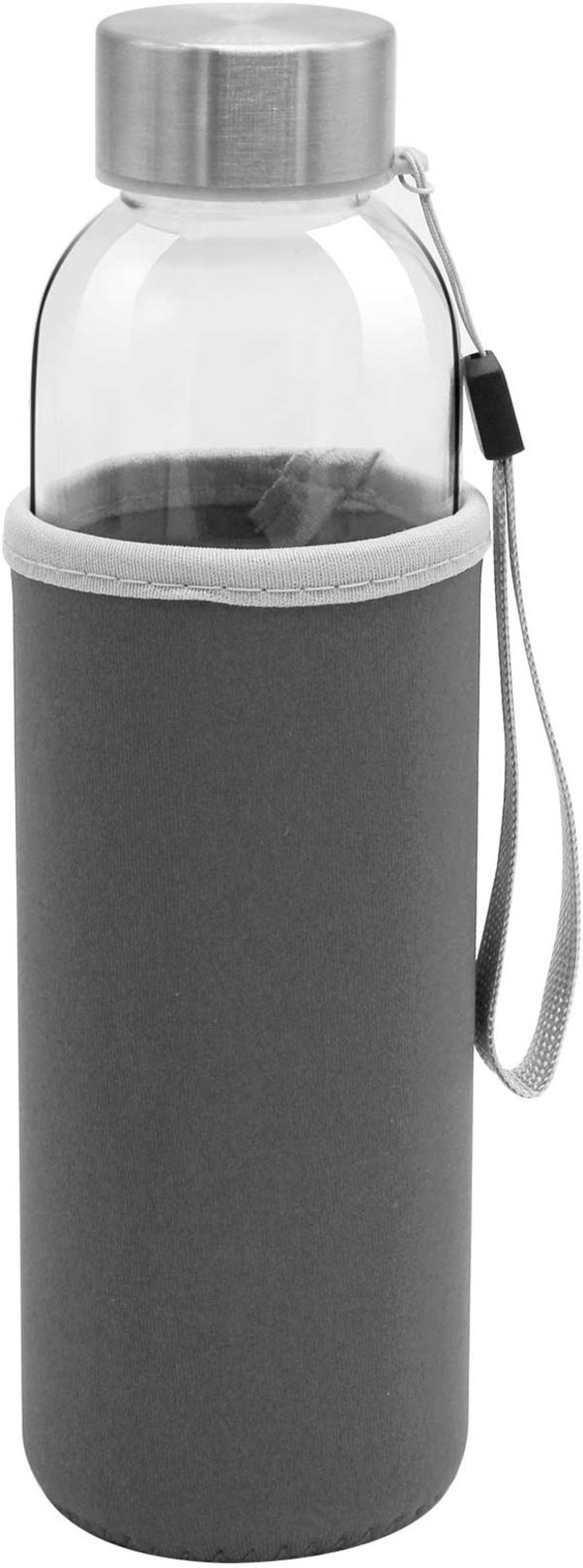 Halo Бутилка, стъклена, 500 ml, със сив калъфна ниска цена с бърза доставка - BestPC.BG