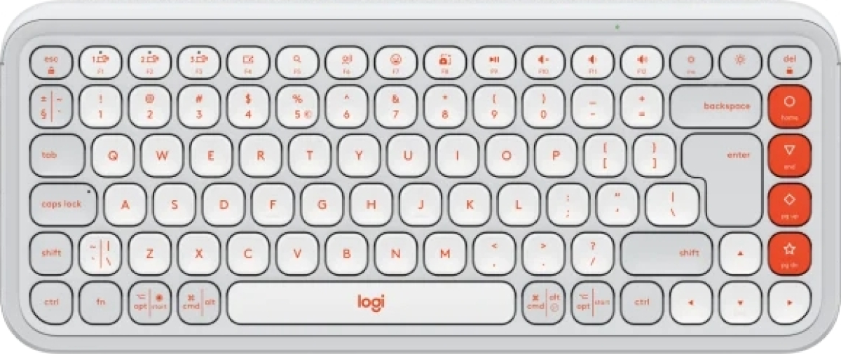 Клавиатура Logitech Pop Icon Keys - White - US INT\'L - BT - N-A - INTNL-973, бялана ниска цена с бърза доставка - BestPC.BG