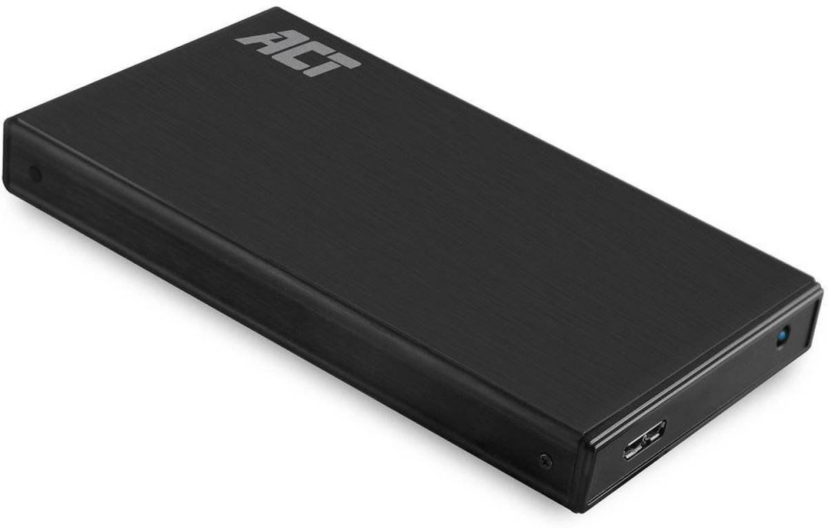 Кутия/Чекмедже за HDD Чекмедже за твърд диск ACT AC1200, SATA, 2.5, USB-A 3.2 Gen1, Черенна ниска цена с бърза доставка - BestPC.BG