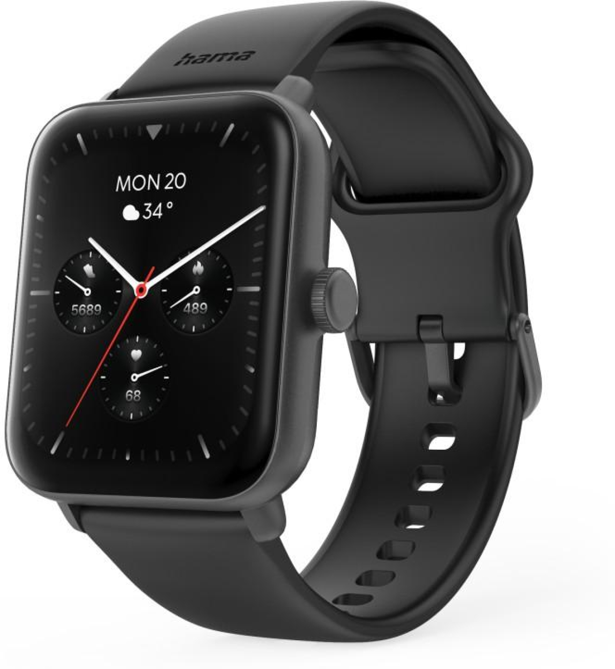Смарт часовник HAMA 6010, GPS, TFT дисплей 1.65, функция за телефон, водоустойчив, 178619, Черенна ниска цена с бърза доставка - BestPC.BG