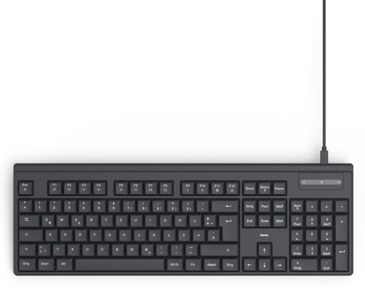 Клавиатура HAMA CK-100, USB кабел, Mac OS,Windows OS, БДС Кирилизация, Черенна ниска цена с бърза доставка - BestPC.BG