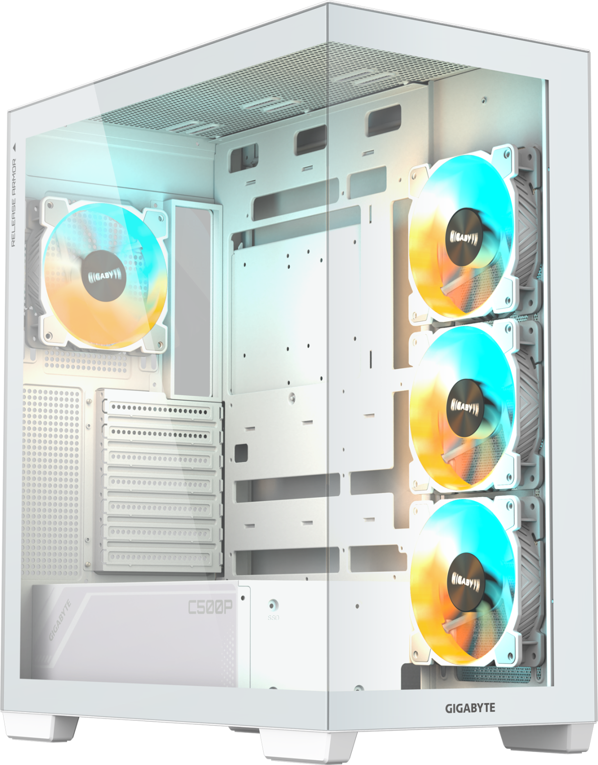 Кутия Gigabyte C500 PANORAMIC Stealth Ice - Mid-Towerна ниска цена с бърза доставка - BestPC.BG