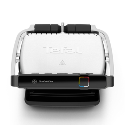 Ел. скара Tefal Optigrill Elite, 2000 W, Термопластична дръжка, Оребрени плочи, Череенна ниска цена с бърза доставка - BestPC.BG