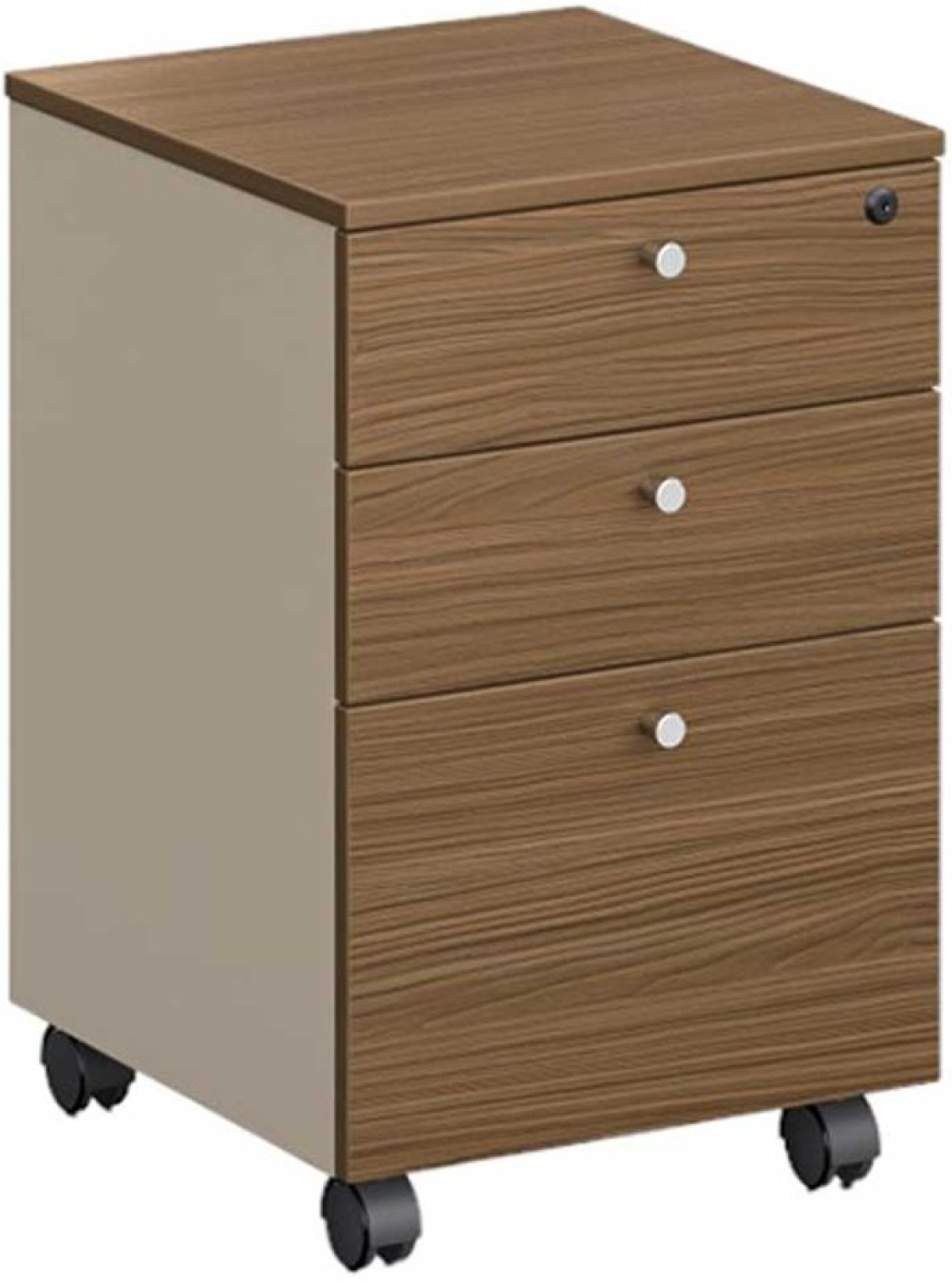 Контейнер за бюро RFG Paris, 400 х 420 х 620 mm, ПДЧ 16 mm, орех и сивона ниска цена с бърза доставка - BestPC.BG