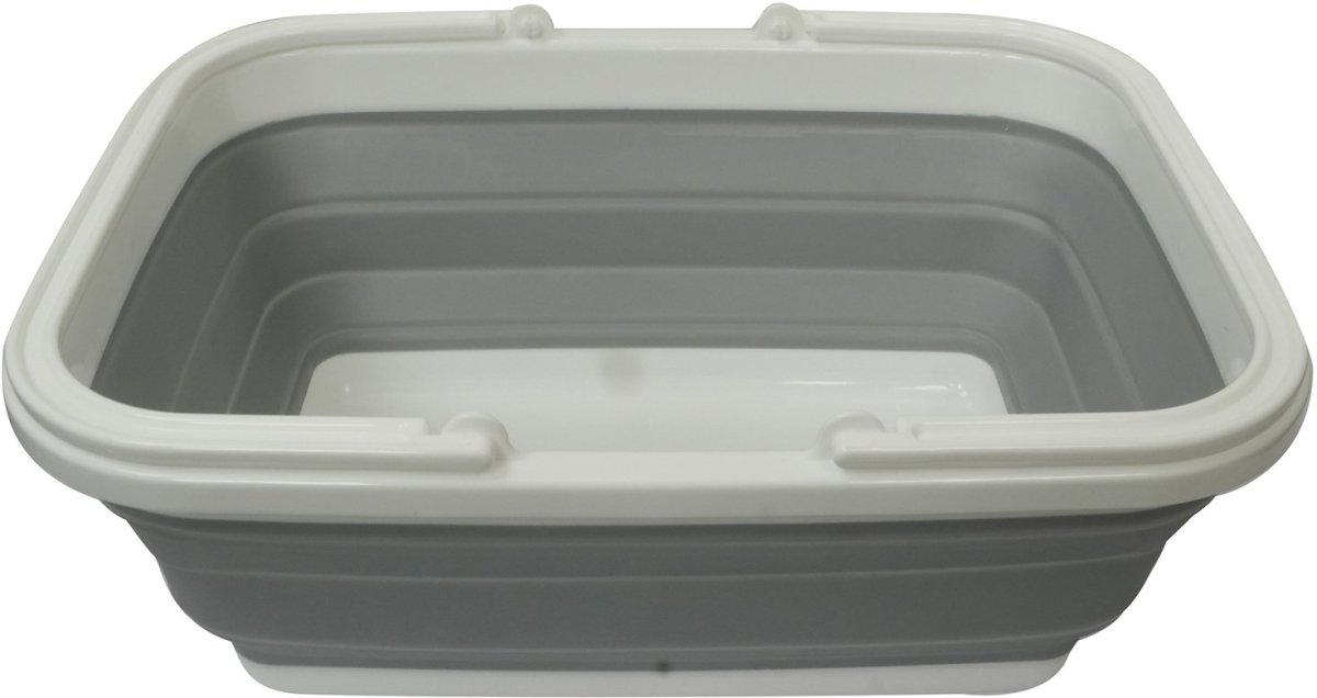 Office 1 Кошница, сгъваема, 38 х 28.5 х 15.5 cm, сиво-бялана ниска цена с бърза доставка - BestPC.BG