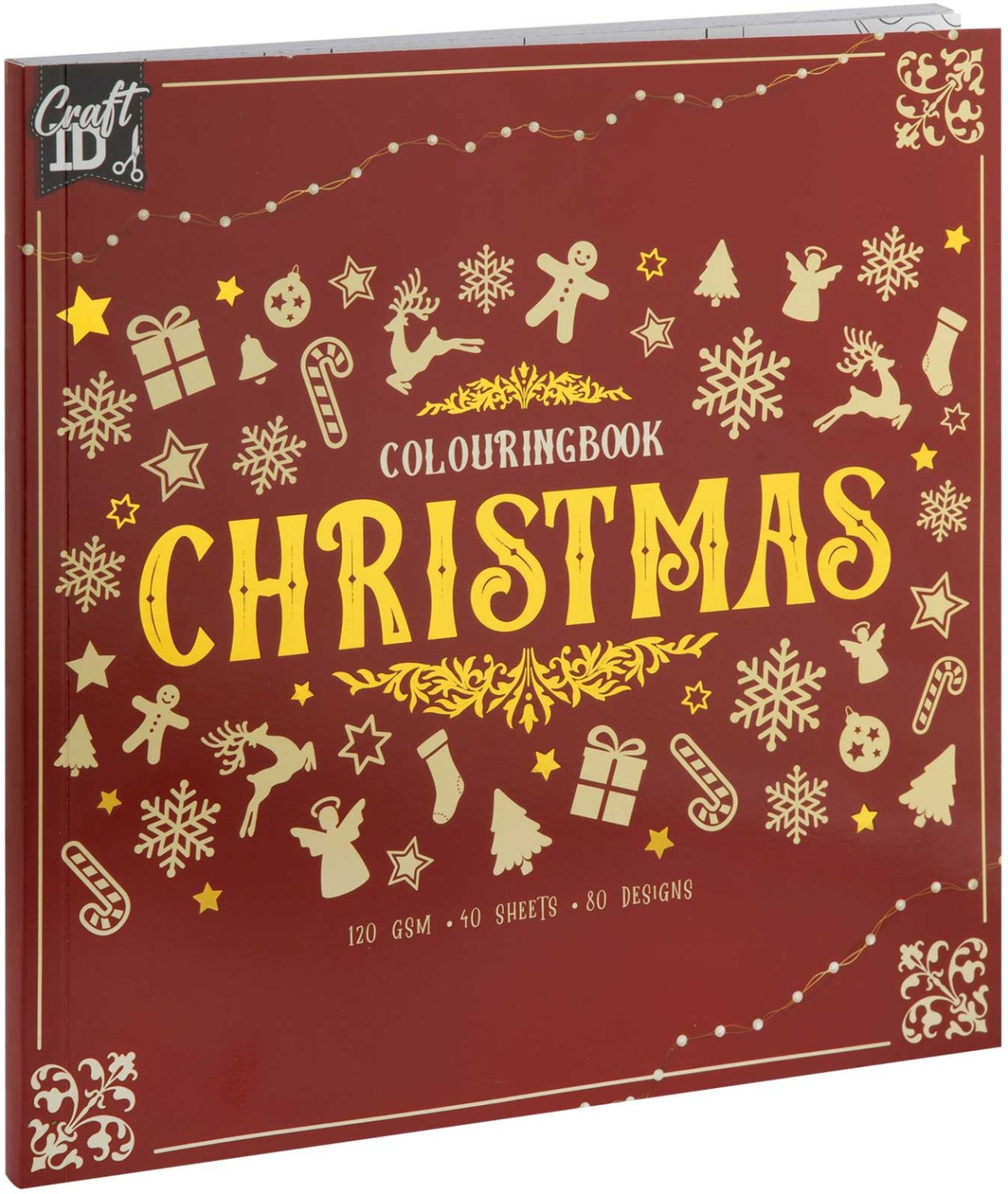 Craft ID Книжка за оцветяване, с коледни мотиви, 40 листана ниска цена с бърза доставка - BestPC.BG