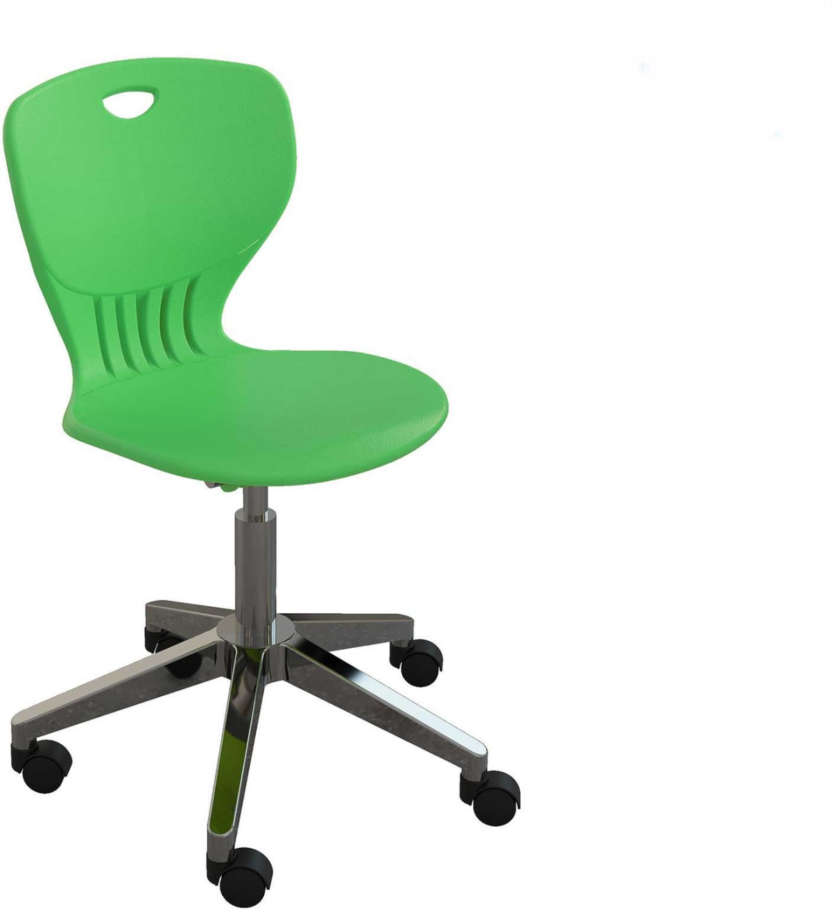 Ученически стол RFG Maxima Move Chrome, полипропилен, до 120 kg, зеленна ниска цена с бърза доставка - BestPC.BG